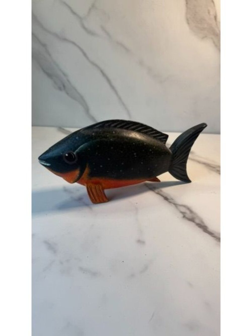 Wood Folk Art Fish Sculpture decoy